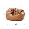 SoftScape Classic 35" Standard Bean Bag Distressed - Pecan Image 4