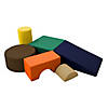 SoftScape Playtime and Climb, 6-Piece - Navy/Orange Image 1