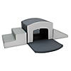 SoftScape Playtime Tunnel Climber Plus - Gray/Light Gray Image 4
