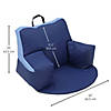 SoftScape Relax N Read Bean Bag Chair Plus, 2-Pack - Navy/Powder Blue Image 4