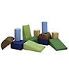 SoftScape Toddler Builder Block Set, 12-Piece -  Earthtone Image 1