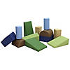 SoftScape Toddler Builder Block Set, 12-Piece -  Earthtone Image 1