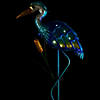Solar Lighted Blue Heron Outdoor Garden Stake - 37" Image 4