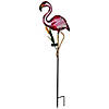 Solar Lighted Pink Flamingo Outdoor Garden Stake - 37.25" Image 2