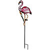 Solar Lighted Pink Flamingo Outdoor Garden Stake - 37.25" Image 3