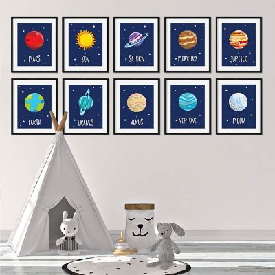 Solar System Space Art 10Pk 8.5x11in Image 3