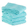Solid Aqua Waffle Terry Dishtowel (Set Of 4) Image 1