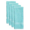 Solid Aqua Waffle Terry Dishtowel (Set Of 4) Image 2