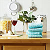 Solid Aqua Waffle Terry Dishtowel (Set Of 4) Image 3