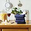 Solid Blue Waffle Terry Dishtowel (Set Of 4) Image 4