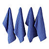 Solid Blueberry Windowpane Terry Dishtowel 4 Piece Image 1