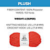 Solid Color Blanket Polyester Yarn - 2 Skeins Image 1