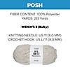 Solid Color Bulky Weight Polyester Yarn - 3 Skeins Image 1