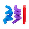 Solid Color Expanding Tube Fidget Toys - 12 Pc. Image 1