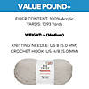Solid Color Medium Weight Acrylic Yarn - 1 lb. Skein Image 1