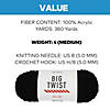 Solid Color Medium Weight Acrylic Yarn - 2 Skeins Image 1
