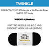 Solid Color Twinkle Medium Weight Acrylic Yarn - 2 Skeins Image 1