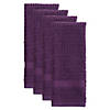 Solid Eggplant Waffle Terry Dishtowel (Set Of 4) Image 1