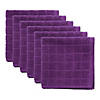 Solid Eggplant Windowpane Terry Dishcloth (Set Of 6) Image 1