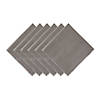 Solid Gray Heavyweight Fringed Napkin (Set Of 6) Image 1