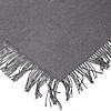 Solid Gray Heavyweight Fringed Placemat (Set Of 6) Image 3