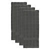 Solid Mineral Gray Windowpane Terry Dishtowel 4 Piece Image 1