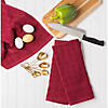 Solid Wine Windowpane Terry Dishtowel (Set Of 4) Image 3