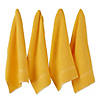Solid Yellow Waffle Terry Dishtowel Set Of 4 Image 1