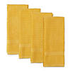 Solid Yellow Waffle Terry Dishtowel Set Of 4 Image 1