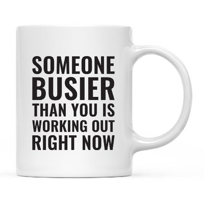 Someone Is Working Out Ceramic Mug Image 2
