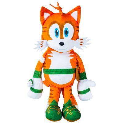 Sonic Prime: 15" Plush Backpack - Mangey Tails - Kids Backpack,Ages 3+ Image 1
