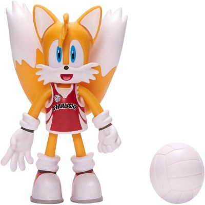 Sonic the Hedgehog 4 Inch Bendable Figure  Volleyball Tails Image 1