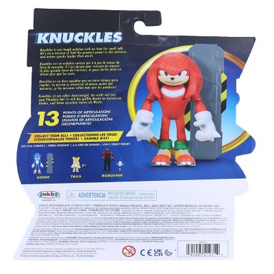 Sonic the Hedgehog 4 Inch Figure  Knuckles with Snow Rider Image 1