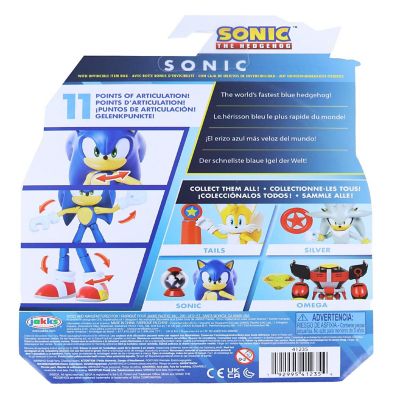 Sonic the Hedgehog 4 Inch Figure  Sonic (Modern) with Invincible Item Box Image 1