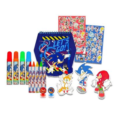 Sonic The Hedgehog Art Set  Notebook, Crayons, Markers, More Image 2