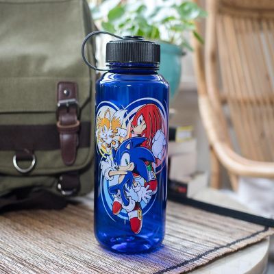 Sonic The Hedgehog Character Plastic Water Bottle  Holds 32 Ounces Image 2