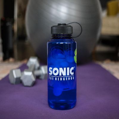 Sonic The Hedgehog Character Plastic Water Bottle  Holds 32 Ounces Image 3
