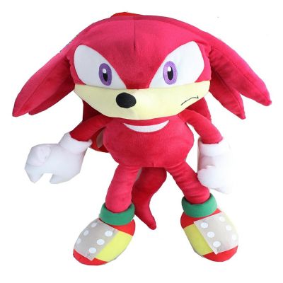Sonic the Hedgehog Knuckles 18 Inch Plush Backpack Image 1