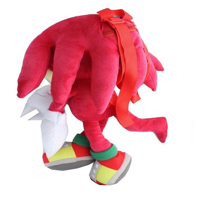 Sonic the Hedgehog Knuckles 18 Inch Plush Backpack Image 1