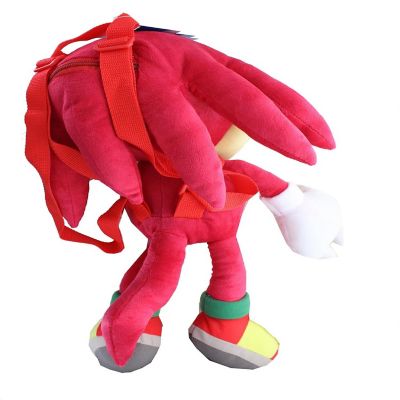 Sonic the Hedgehog Knuckles 18 Inch Plush Backpack Image 2