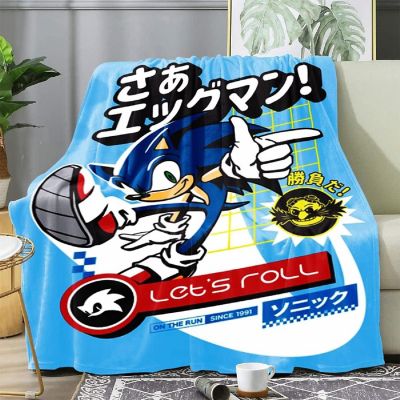 Sonic The Hedgehog Let's Roll 45 x 60 Inch Fleece Throw Blanket Image 1