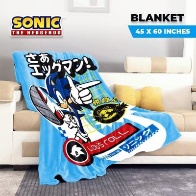 Sonic The Hedgehog Let's Roll 45 x 60 Inch Fleece Throw Blanket Image 3