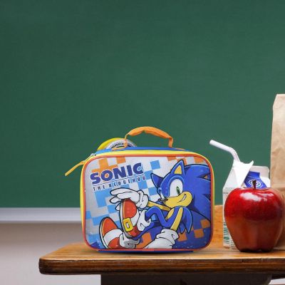 Sonic The Hedgehog Rectangle Lunch Bag  9.5 x 3 x 8 Inches Image 1