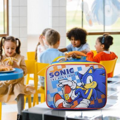 Sonic The Hedgehog Rectangle Lunch Bag  9.5 x 3 x 8 Inches Image 2