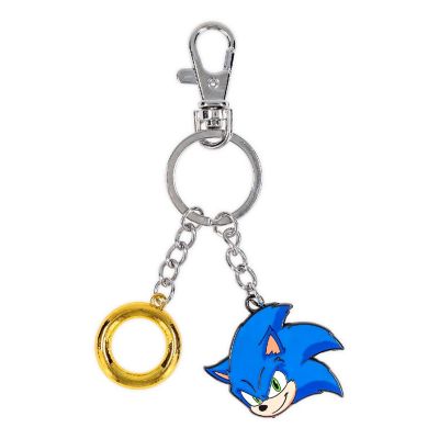 Sonic The Hedgehog Sonic and Ring Charms Keychain Image 1