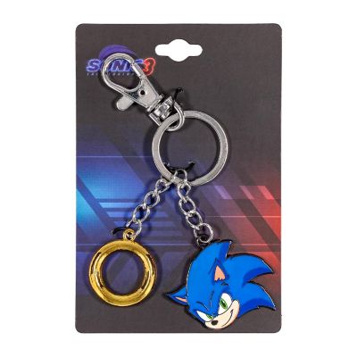 Sonic The Hedgehog Sonic and Ring Charms Keychain Image 1