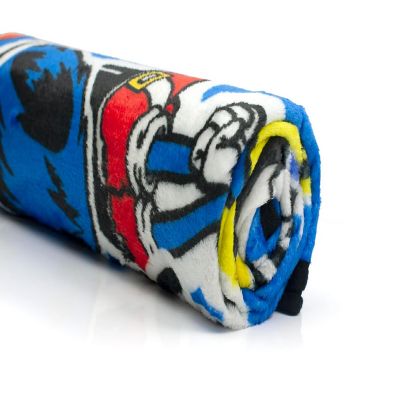 Sonic The Hedgehog Sticker Bomb Fleece Throw Blanket  45 x 60 Inch Cozy Blanket Image 1
