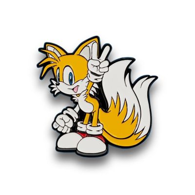 Sonic The Hedgehog Tails Enamel Pin  Official Sonic Series Collectible Image 1