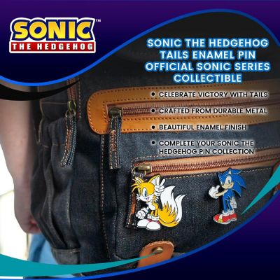 Sonic The Hedgehog Tails Enamel Pin  Official Sonic Series Collectible Image 3