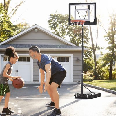 Soozier Portable Basketball Hoop System Stand with 33in Backboard Height Adjustable 5FT 7FT for Youth Indoor Outdoor Use Image 2